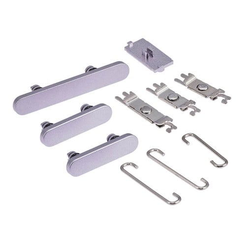 For iPhone 14 - 14 Plus - Hard Power Volume and Mute Switch Button Set - Purple For iPhone 14 - 14 Plus - Hard Power Volume and Mute Switch Button Set - Purple