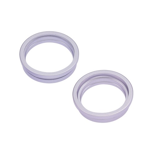 For iPhone 14 - 14 Plus - Rear Camera Lens Bezel Only - Purple - 2 Piece Set