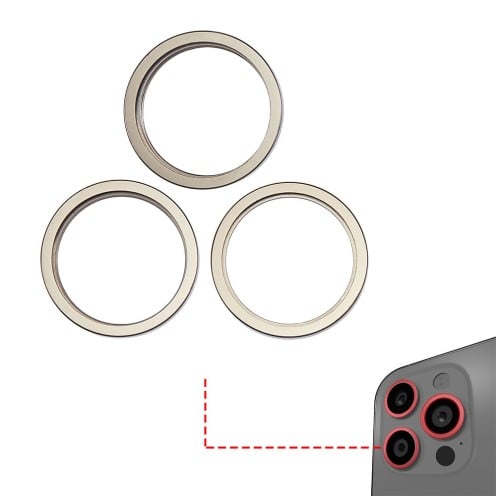 For iPhone 14 Pro - 14 Pro Max - Rear Camera Lens Bezel Only - Gold For iPhone 14 Pro - 14 Pro Max - Rear Camera Lens Bezel Only - Gold