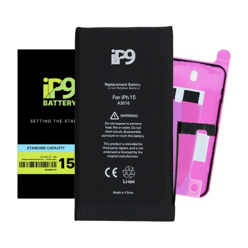 For iPhone 15 - Battery - 3349mAh - iP9 - Standard Capacity
