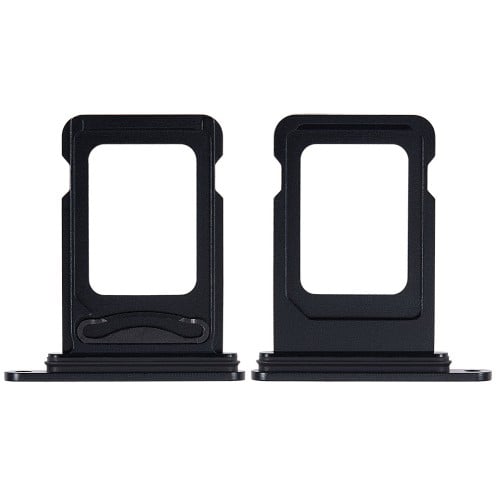 For iPhone 15 - 15 Plus - SIM Card Tray - Dual SIM - Black