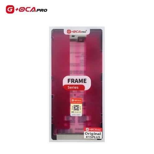 For iPhone 15 Plus - Touch Screen Frame Bezel With Adhesive - G+OCA - 10 Pack