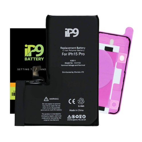 For iPhone 15 Pro - Battery Replacement - 3400 mAh - iP9 - High Capacity