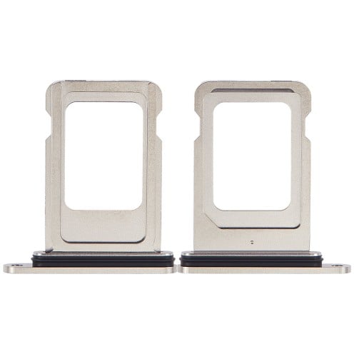 For iPhone 15 Pro - 15 Pro Max - SIM Card Tray - Single SIM - White Titanium