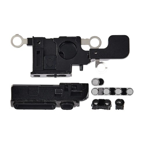 For iPhone 16 - Loudspeaker & Mic Mesh - Black - 10 Pack
