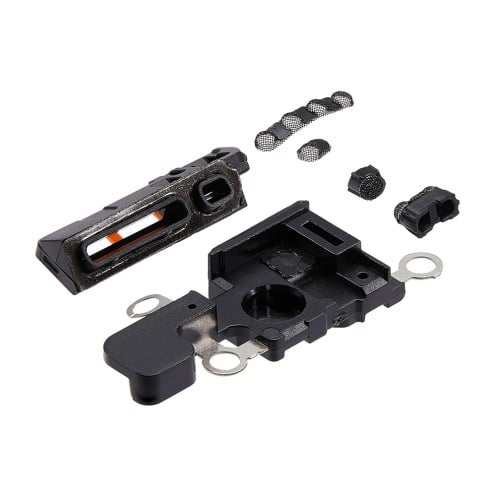 For iPhone 16 - Loudspeaker & Mic Mesh - Black - 10 Pack
