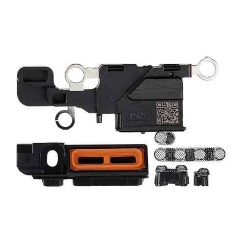 For iPhone 16 - Loudspeaker & Mic Mesh - Black - 10 Pack