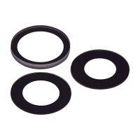 For iPhone 16 Pro - 16 Pro Max - Rear Camera Lens With Adhesive - 3 Pieces - Sapphire Glass