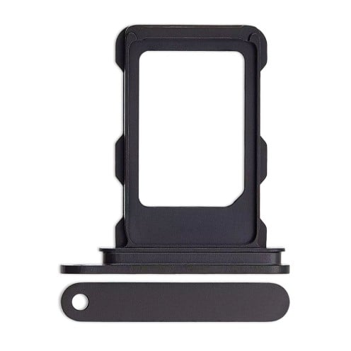 For iPhone 16 Pro - 16 Pro Max - SIM Card Tray - Single SIM - Black Titanium For iPhone 16 Pro - 16 Pro Max - SIM Card Tray - Single SIM - Black Titanium