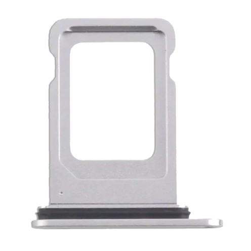 For iPhone 16e - SIM Card Tray - Single SIM - White - Aftermarket