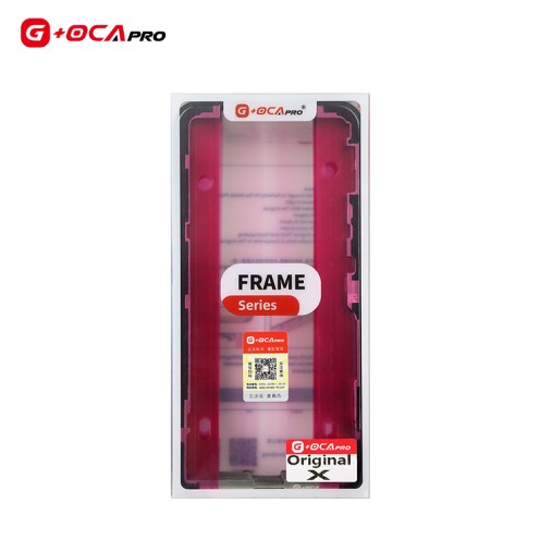 For iPhone X - Touch Screen Frame Bezel With Adhesive - G+OCA - 10 Pack