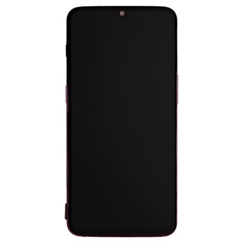 For OnePlus 6T - A6010 - A6013 - OLED Screen Assembly with Frame - Thunder Purple - Refurbished
