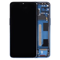 For OnePlus 7 - GM1901 - GM1903 - OLED Screen Assembly with Frame - Mirror Blue - Refurbished