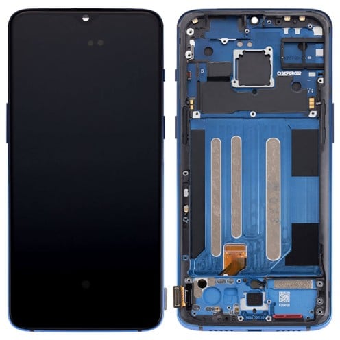 For OnePlus 7 - GM1901 - GM1903 - OLED Screen Assembly with Frame - Mirror Blue - Refurbished For OnePlus 7 - GM1901 - GM1903 - OLED Screen Assembly with Frame - Mirror Blue - Refurbished
