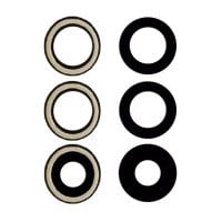 For Samsung Galaxy A55 5G - SM-A556 - Rear Camera Lens With Adhesive - 3 Pieces - Aftermarket