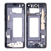 For Samsung Galaxy S10 - SM-G973 - Midframe Housing With Small Parts - Prism Black - Aftermarket For Samsung Galaxy S10 - SM-G973 - Midframe Housing With Small Parts - Prism Black - Aftermarket