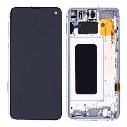 For Samsung Galaxy S10e - SM-G970 - Screen Assembly - Prism White - Refurbished