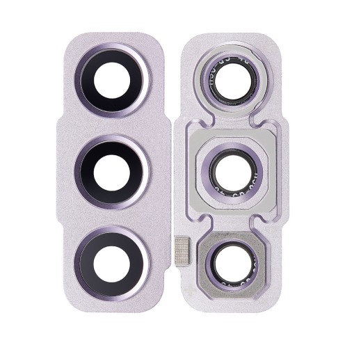 For Samsung Galaxy S21 FE - SM-G990 - Rear Camera Glass Lens With Bezel & Adhesive - Lavender For Samsung Galaxy S21 FE - SM-G990 - Rear Camera Glass Lens With Bezel & Adhesive - Lavender