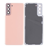 For Samsung Galaxy S21 Plus 5G - SM-G996 - Back Cover Glass With Camera Lens - No Logo - Phantom Pink