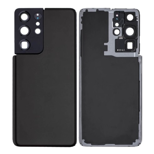 Genuine Samsung Galaxy S21 Ultra 5G - SM-G998 - Back Cover Glass With Camera Lens - Phantom Black - GH82-27283A - Reclaimed Genuine Samsung Galaxy S21 Ultra 5G - SM-G998 - Back Cover Glass With Camera Lens - Phantom Black - GH82-27283A - Reclaimed