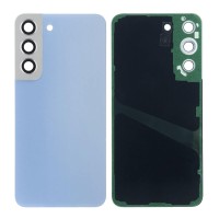 Genuine Samsung Galaxy S22 - SM-S901 - Back Cover Glass With Camera Lens - Sky Blue - GH82-27434H