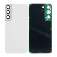 Genuine Samsung Galaxy S22 - SM-S901 - Back Cover Glass With Camera Lens - Phantom White - GH82-27434B