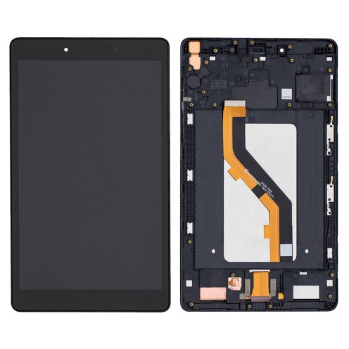 For Samsung Galaxy Tab A 8.0" - SM-T290 - 2019 - Screen Assembly With Frame - Black - WiFi - Refurbished