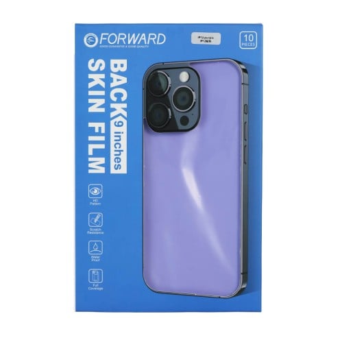 FORWARD Zero - 3D Embossed Back Film - For iPhone 12 - Purple - 10 Pack FORWARD Zero - 3D Embossed Back Film - For iPhone 12 - Purple - 10 Pack