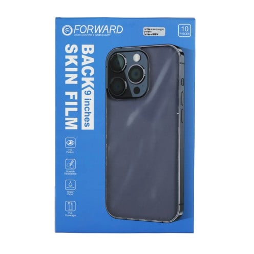 FORWARD Zero - 3D Embossed Back Film - For iPhone 14 Pro Max - Deep Purple - 10 Pack FORWARD Zero - 3D Embossed Back Film - For iPhone 14 Pro Max - Deep Purple - 10 Pack