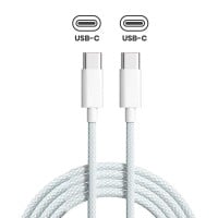 Genuine Apple Braided USB C To USB C Cable - 3 Foot - Used Cleaned Original Cable - MFI Certified
