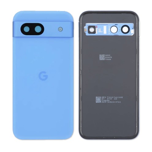 Genuine Google Pixel 8a - Back Cover With Camera Lens & Adhesive - Bay Blue - G949-00785-00