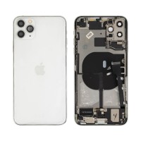Genuine iPhone 11 Pro Max - Rear Housing Assembly With Parts - Silver - Reclaimed - Grade A