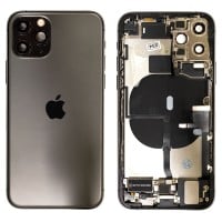 Genuine iPhone 11 Pro - Rear Housing Assembly With Parts - Black - Reclaimed - Grade A