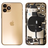 Genuine iPhone 11 Pro - Rear Housing Assembly With Parts - Gold - Reclaimed - Grade A