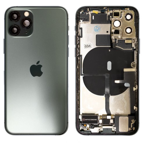 Genuine iPhone 11 Pro - Rear Housing Assembly With Parts - Green - Reclaimed - Grade A