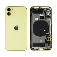 Genuine iPhone 11 - Rear Housing Assembly With Parts - Yellow - Reclaimed - Grade A