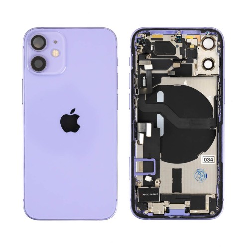 Genuine iPhone 12 Mini - Rear Housing Assembly With Parts - Purple - Reclaimed - Grade A