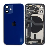 Genuine iPhone 12 Mini - Rear Housing Assembly With Parts - Blue - Reclaimed - Grade A