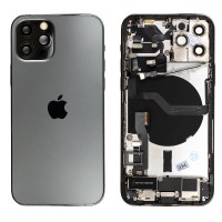 Genuine iPhone 12 Pro - Rear Housing Assembly With Parts - Graphite - Reclaimed - Grade A