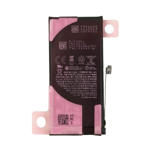 Genuine iPhone 13 Mini - Battery Replacement - 2406 mAh - 661-22374 - Reclaimed - 100% Battery Health