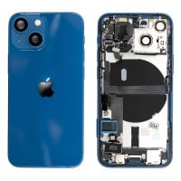 Genuine iPhone 13 Mini - Rear Housing Assembly With Parts - Blue - Reclaimed - Grade A