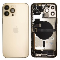 Genuine iPhone 13 Pro Max - Rear Housing Assembly With Parts - Gold - Reclaimed - Grade A - CE Mark Genuine iPhone 13 Pro Max - Rear Housing Assembly With Parts - Gold - Reclaimed - Grade A - CE Mark