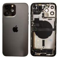 Genuine iPhone 13 Pro Max - Rear Housing Assembly With Parts - Graphite - Reclaimed - Grade A Genuine iPhone 13 Pro Max - Rear Housing Assembly With Parts - Graphite - Reclaimed - Grade A
