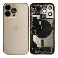 Genuine iPhone 13 Pro - Rear Housing Assembly With Parts - Gold - Reclaimed - Grade A - CE Mark