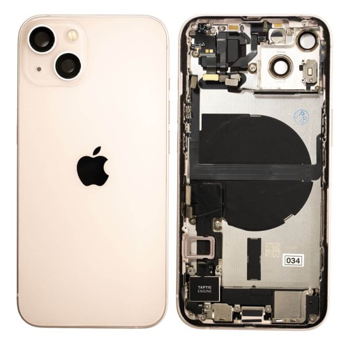 Genuine iPhone 13 - Rear Housing Assembly With Parts - Pink - Reclaimed - Grade A