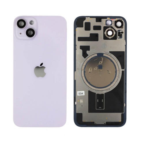 Genuine iPhone 14 Plus - Back Glass With Steel Plate & Magsafe Magnet - Purple - Reclaimed - Grade A