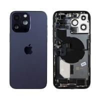 Genuine iPhone 14 Pro Max - Rear Housing Assembly With Parts - Deep Purple - Reclaimed - Grade A
