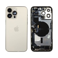 Genuine iPhone 14 Pro Max - Rear Housing Assembly With Parts - Gold - Reclaimed - Grade A