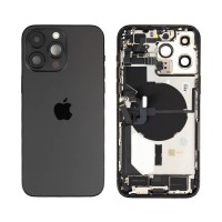 Genuine iPhone 14 Pro Max - Rear Housing Assembly With Parts - Space Black - Reclaimed - Grade A