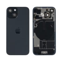 Genuine iPhone 15 - Back Glass With Wireless NFC Charging MagSafe Magnet & Flashlight Flex - Black - Reclaimed - Grade A